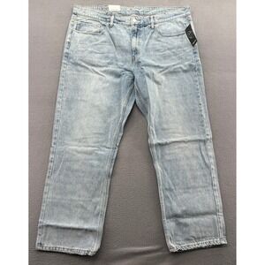 Original Use Jeans Mens Straight Leg Light Wash Denim 42x30 New